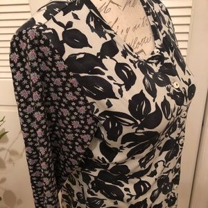 Black and white Lycra button down top by Oilily